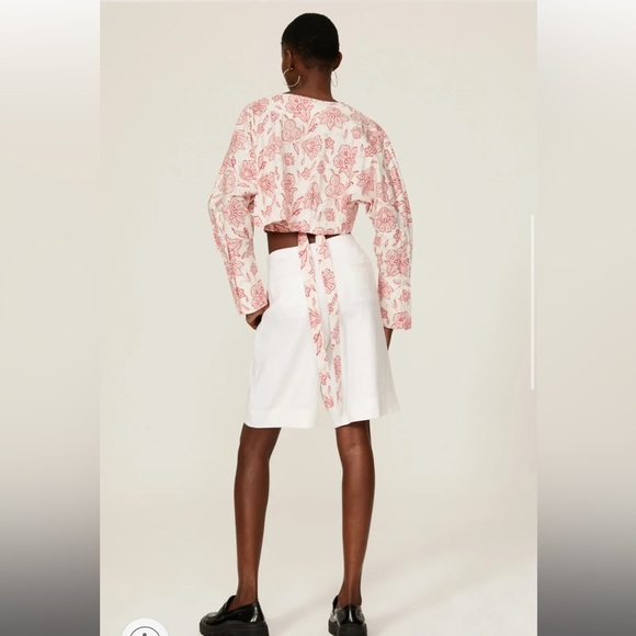 Saunders x RTR White Linen Shorts - Picture 4 of 12